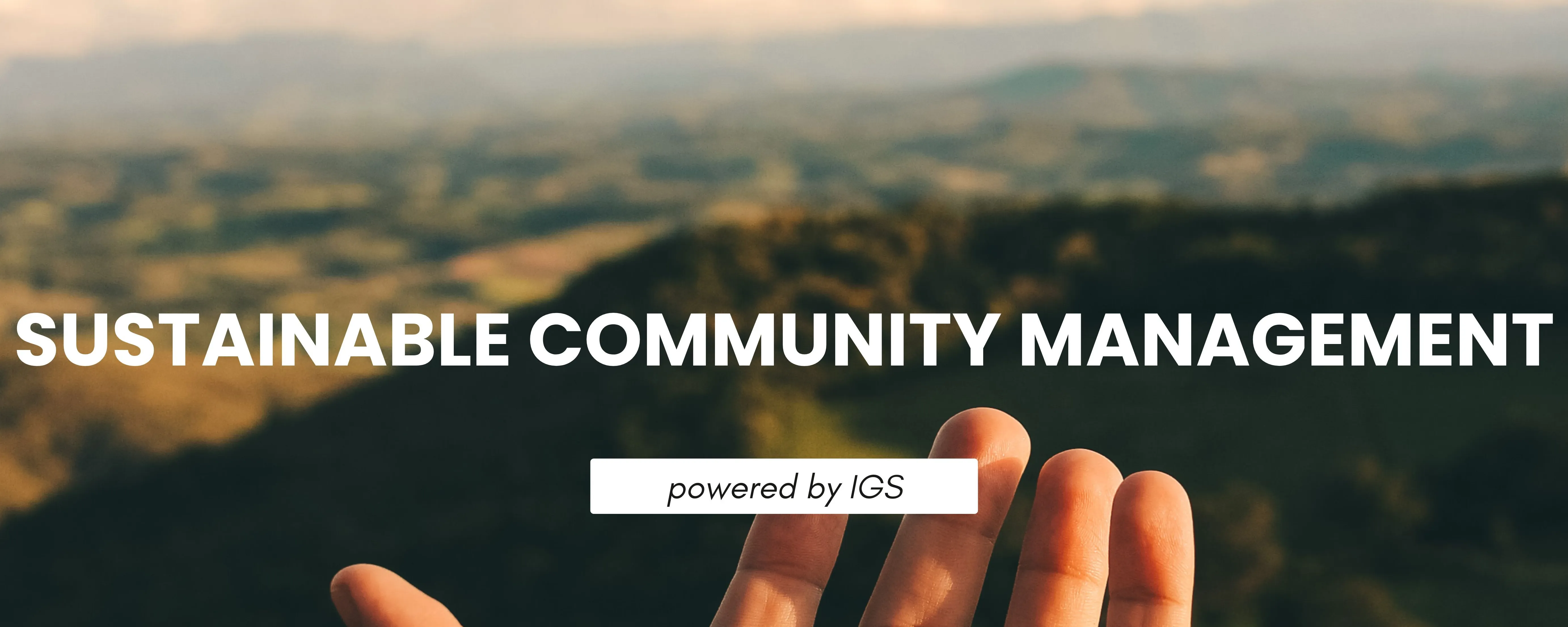 Sustainable Community Management